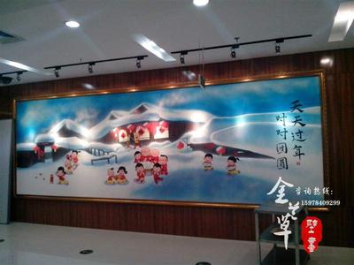 东方饺子馆壁画